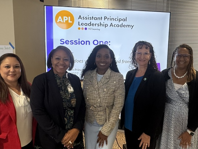 Gina_Gonzls's tweet photo. Great first session with our Aspiring Principals Academy Cohort at @N2Learning! Excited to learn, grow, and strengthen my leadership alongside an amazing group of future principals. Looking forward to putting today’s learning into action! @DeniseCarter71 @paula_mickle @QuianaW9 https://t.co/8iCrpmg5fN