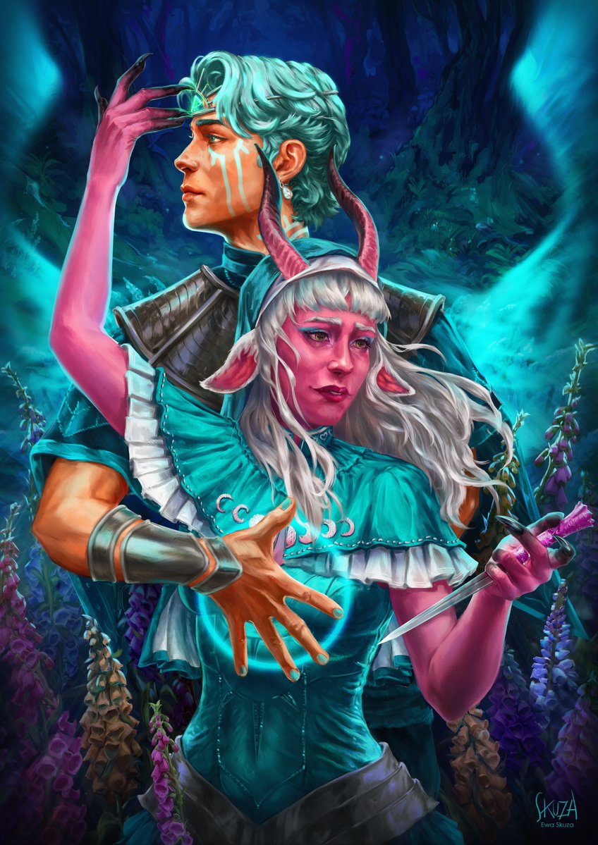 EwaSkuza's tweet photo. Together as one. 
#criticalrole #criticalrolefanart #tyranny #wicanderhalovar #wicanny https://t.co/V4RXaF32ZJ