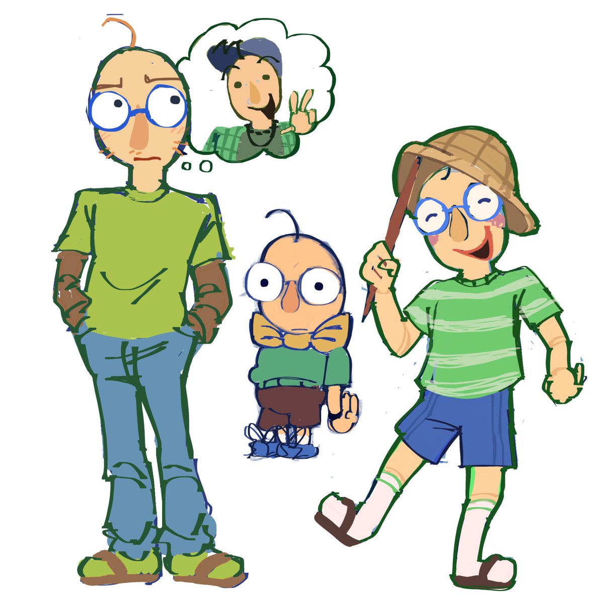PaperBaldi's tweet photo. Baldi before adult he was a chud (well. He still is) https://t.co/6kqoWoaCcP