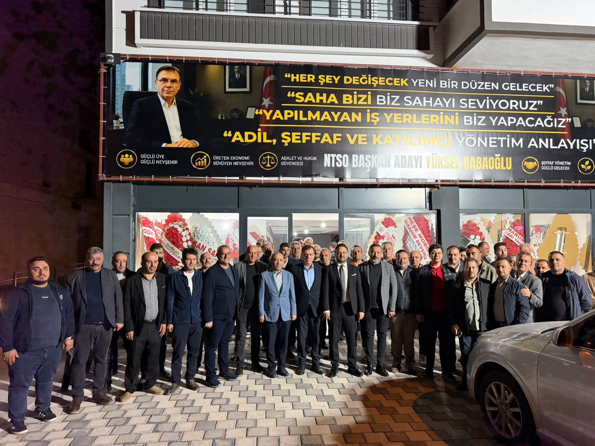 MFAygun's tweet photo. Nevşehir Ticaret ve Sanayi Odası seçimleri öncesinde başkan adaylarımız Sayın Mehmet Ali Öbekli, Sayın Mustafa Ertaş ve Sayın Yüksel Babaoğlu’nu seçim ofislerinde ziyaret ettik.

Şehrimizin ticaretine, sanayisine ve ekonomik geleceğine katkı sunma iradesiyle yola çıkan her bir adayımızın gayretini kıymetli buluyoruz. Bu bağlamda adaylarımızla bir araya gelerek kendilerine ve ekiplerine başarı dileklerimizi ilettik.

Nevşehirimizin iş dünyası için önemli bir görev üstlenmeye talip olan tüm adaylarımıza teşekkür ediyor seçimlerin odamıza, iş dünyamıza ve şehrimize hayırlı olmasını temenni ediyorum.

Kazanan Nevşehir’imiz, kazanan birlik ve beraberliğimiz olsun.
