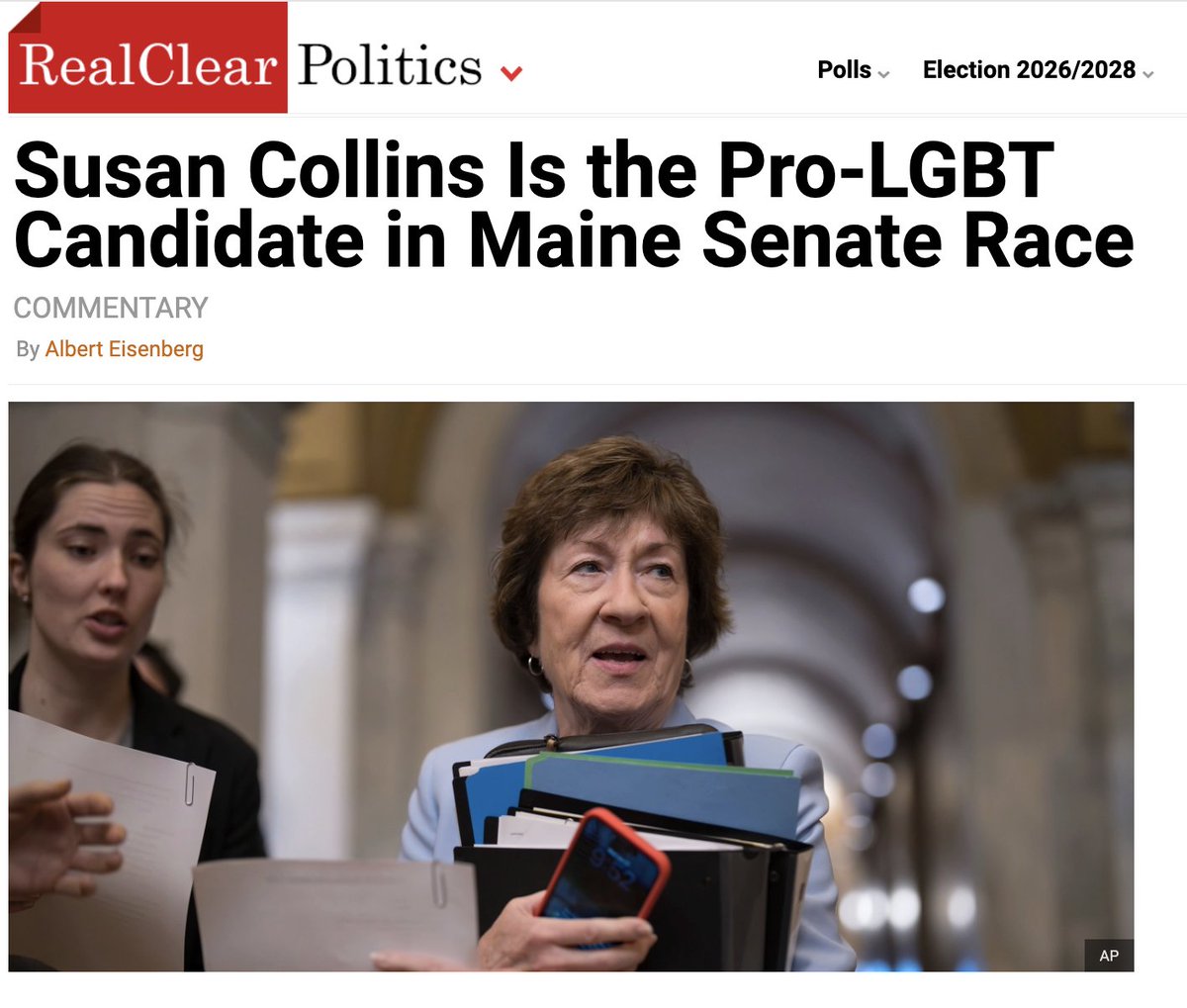 AmericanUnity's tweet photo. Susan Collins: pro-LGBT since the 1990s.

She led on marriage. She led on non-discrimination. She has never wavered from supporting LGBT rights.

Our community needs allies more than ever, and @SenSusanCollins has earned our support. 👏🇺🇸 https://t.co/tM1LnxXkEF