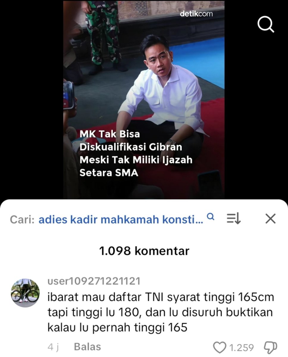 Mastermind_722's tweet photo. Setiap baca komen pendukung Gibran, iq gw turun 1 anjirrr https://t.co/9ATuMYxZBc