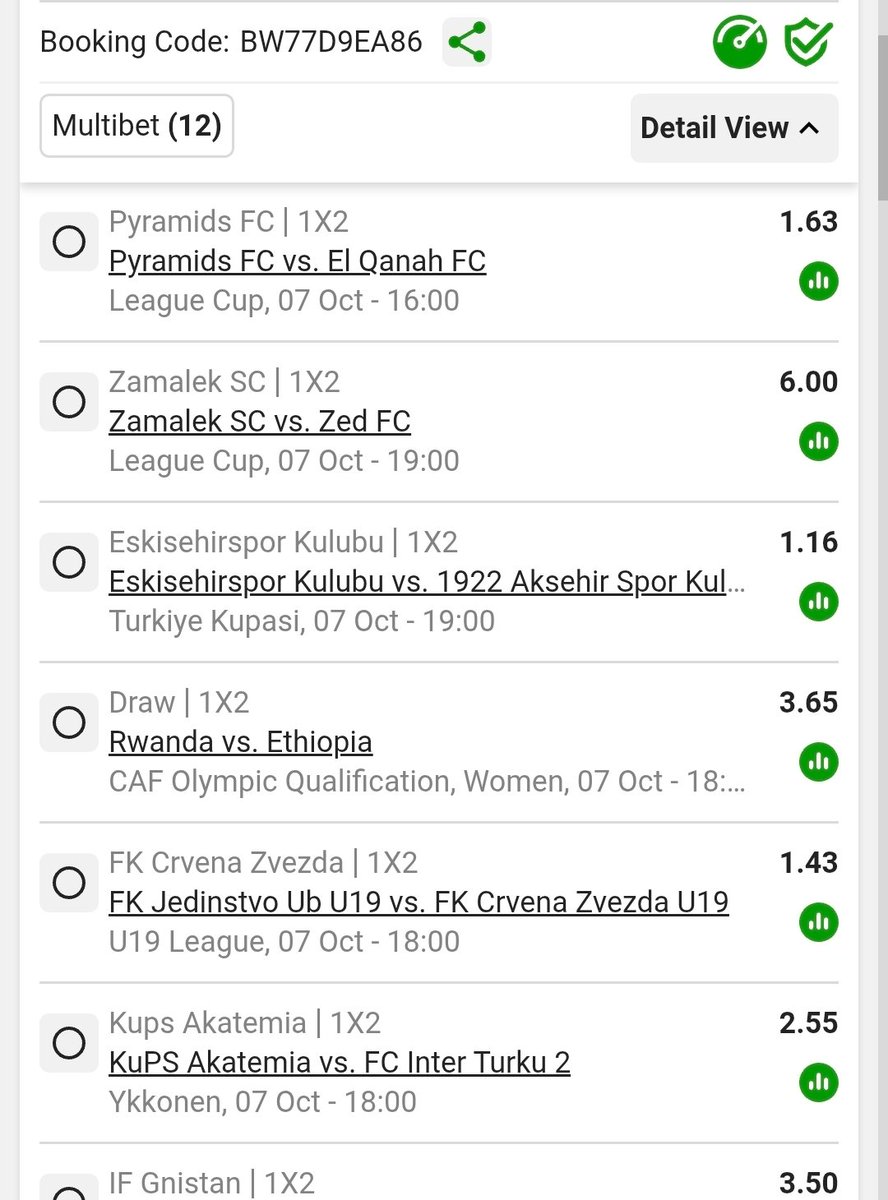 R1PaysBig's tweet photo. 🔥 R1 → R18,444 💰

🎟️ BW77D9EA86

12 PICKS ⚽

🇪🇬 Pyramids FC vs El Qana — Pyramids win
🇪🇬 Zamalek SC vs Zed FC — Zamalek win
🇹🇷 Eskisehirspor vs 1922 Aksehir — Eskisehirspor win
🇷🇼 Rwanda vs Ethiopia — Draw
🇷🇸 Jedinstvo Ub U19 vs Crvena Zvezda U19 — Crvena Zvezda win
🇫🇮 KuPS Akatemia vs Inter Turku 2 — KuPS win
🇨🇮 ES Agboville vs OFC Adiake — ES Agboville win
🇨🇦 Inter Toronto vs Supra du Quebec — Inter Toronto win
🇮🇶 Al Mosul SC vs Al Quwa Al Jawiya — Al Quwa Al Jawiya win
🇺🇿 Neftchi Fargona vs Xorazm Urganch — Neftchi win
🇪🇬 Asyut Petroleum vs Al Ahly — Al Ahly win

16,209.12 TOTAL ODDS 😳🔥
💰 R1 → R18,444.87 potential Betway return

R1 PAYS BIG 💰
No guarantees. Bet responsibly.
