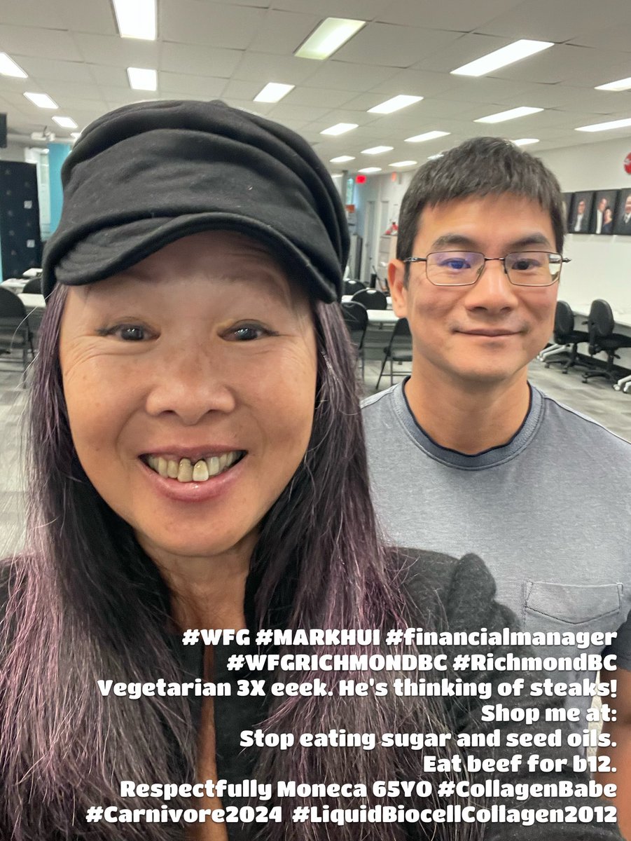 HumanDesignBabe's tweet photo. #MARKHUI #financialmanager #WFGRICHMONDBC #RichmondBC
Vegetarian 3X eeek. He's thinking of steaks!
Shop me at:
Stop eating sugar and seed oils.
Eat beef for b12.
Respectfully Moneca 65YO #CollagenBabe #Carnivore2024 #LiquidBiocellCollagen2012 https://t.co/iW67kISLOj