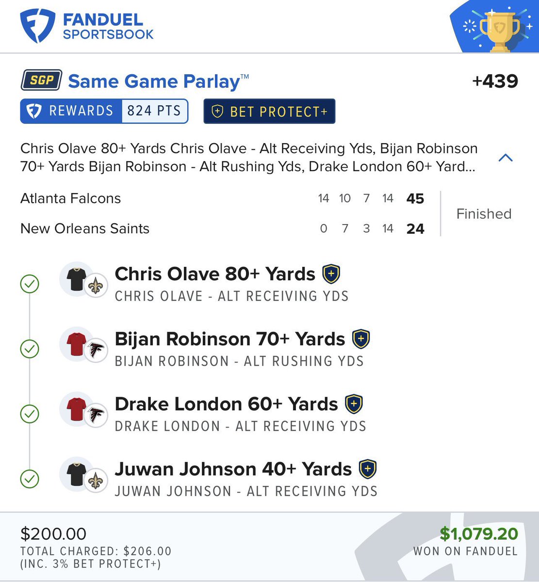 android_mas1's tweet photo. I GET PEOPLE PAID. Ready for TNF🏈
Cashed the timeline yesterday🆓

Next Slip Posted Already Link In My Bio

✅ Chris Olave
✅ Bijan Robinson
✅ Drake London
✅ Juwan Johnson

#NBA #bet #bets #fanduel #DraftKings #NBAPicks #NBAX  #NBAPlays #MLB #prizepicks #GamblingX #picks #NFL https://t.co/sQV1zxKbAq