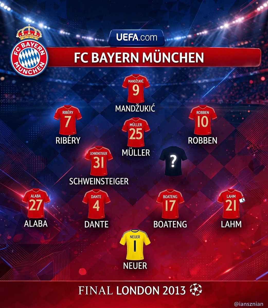 IanSZNian's tweet photo. Guess the missing player 

Hint: He was a Spanish defensive midfielder who played for Bayern Munich from 2012 to 2021. He was essentially a ball-winning, defensive-minded midfielder who could also drop into defence, making him extremely valuable to Bayern. 

Level: Impossible https://t.co/Yg9FcjnF1e