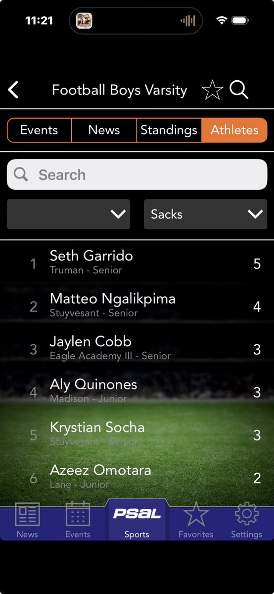 SethGarrido2027's tweet photo. Just locked in the #1 spot in the PSAL in sacks 🔥
Grateful for the grind, the coaches, and my teammates. Eyes on the next level — ready to work for any college program, defensive tackle who collapses the pocket and gets after the QB.
#PSAL #ClassOf2027 https://t.co/n7k2UkzJVY