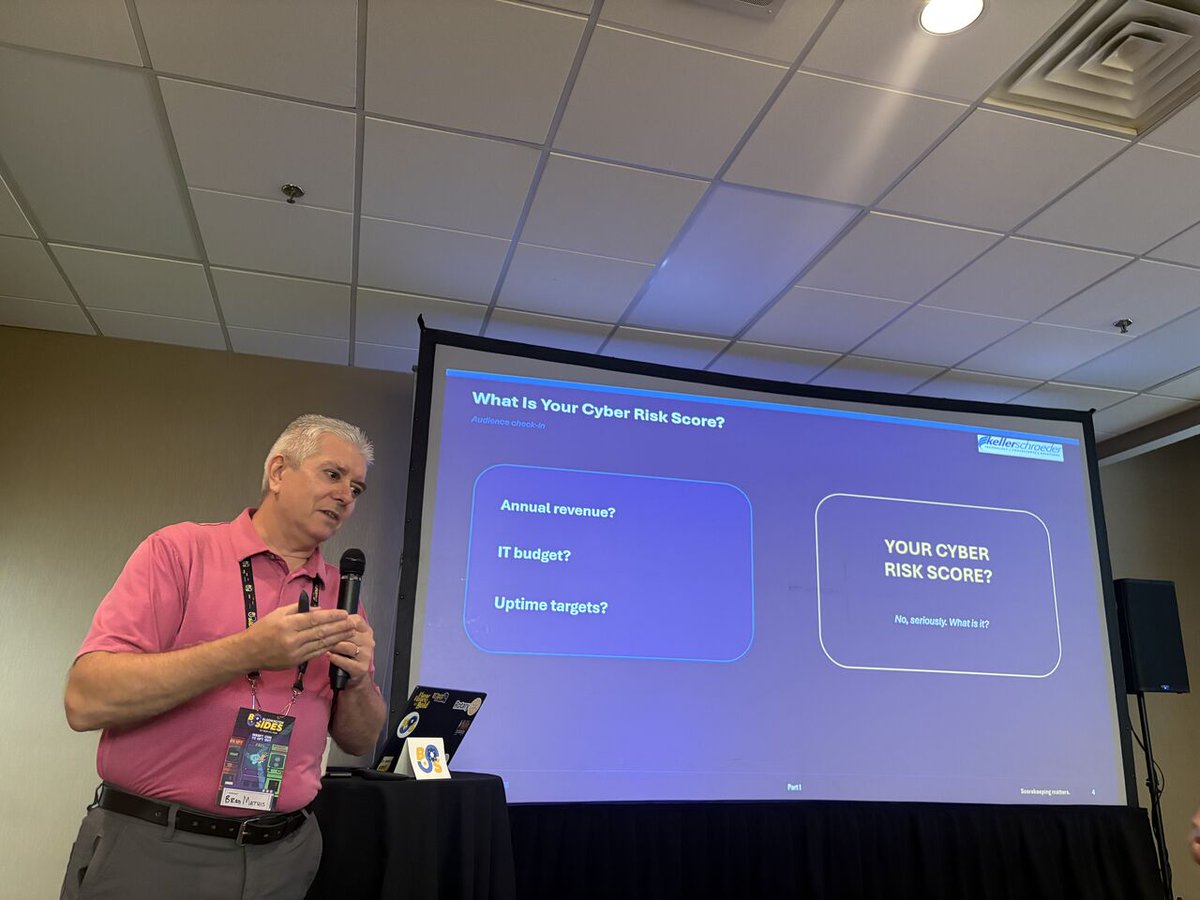 kellerschroeder's tweet photo. Employee-owner Brad Mathis spoke at BSides Bloomington last week about cyber risk and who is responsible.
#BSidesBloomington #PositiveImpacts #Cybersecurity https://t.co/Gs76FeyCvr