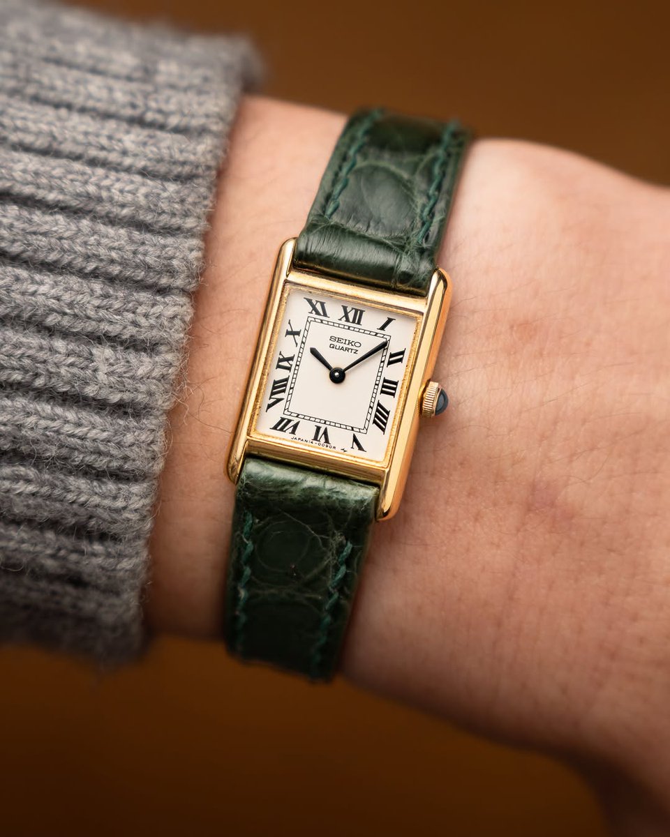 mascdaily's tweet photo. Seiko Tank (Quartz) https://t.co/Enc7gUOuXM