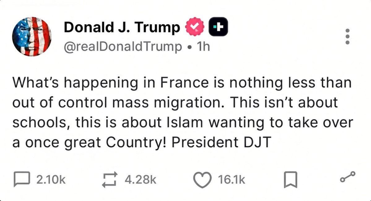 InTheTrenchesUK's tweet photo. France is not fighting over schools. It is living with mass migration it refused to name, and the UK is on the same road. A once great country opened the gate, shared the bread, then handed over the deed. Esau sold the birthright. Judas gave the kiss. Islam is not asking for a seat. It is taking the house. That betrayal is biblical in its scale.