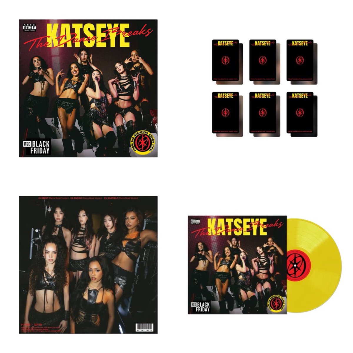 NewsKatseye's tweet photo. KATSEYE will be releasing a new OT6 vinyl for the upcoming Record Store Day titled ‘The Dance Breaks’!

#KATSEYE @katseyeworld https://t.co/pMEPci1ebg