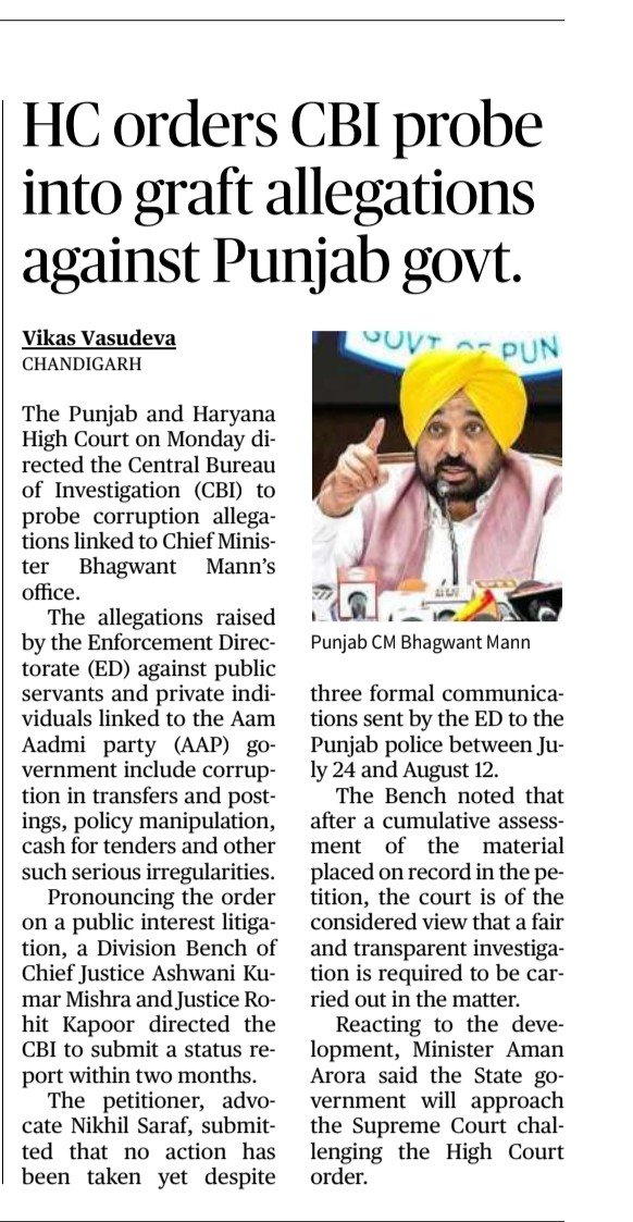 wHoAm_I06's tweet photo. @AamAadmiParty Not modi govt. But judiciary instructed to raid.
Source: The Hindu
Logo ko chutiya matt banao
Or woh anpadh cockroach hum nehi hai. https://t.co/8qMYG7Azsi