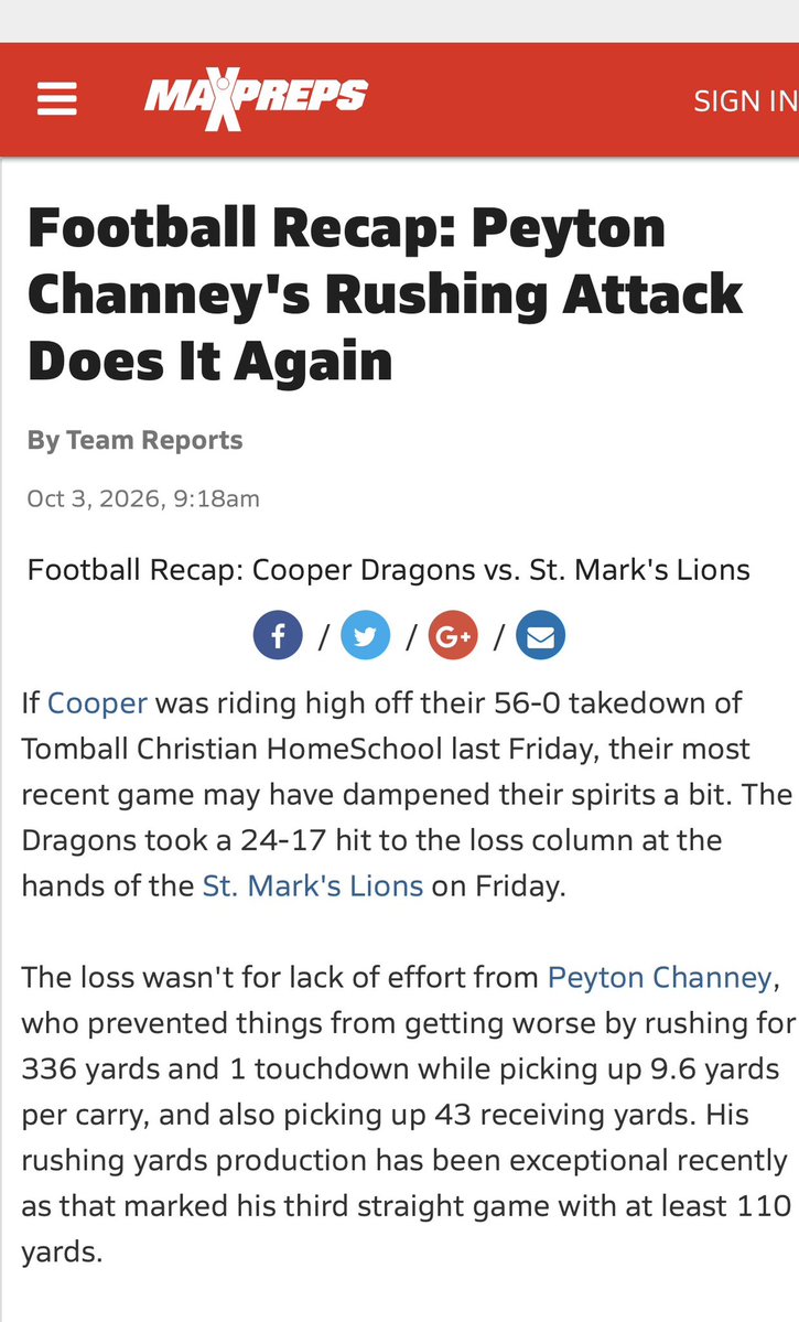 PeytonBchaney's tweet photo. Remember the name 🗣️ Peyton “Bull” Chaney ‼️ Yall will hear a lot about me 💪🏽🐉 S/O to @MaxPreps for the love 🖤 @Coach_DeHaven aye coach fix my name 😅 @Rivals @247recruiting @TXPSMedia @LoneStarPrepsTX @247Sports @thelabuniverse @ERussJr @Djbienaime @TXRecruits @TXTopTalent @justinallen_13 @vypehouston @HoustonChron @FBUAllAmerican @FBUcamp @AABonNBC