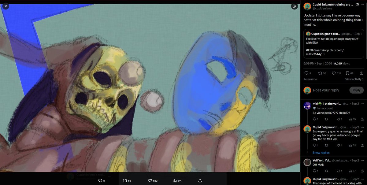 cupidenigma's tweet photo. Not a random image, but my WIP having more pull than the actual finished piece. https://t.co/rnHYfzW9de