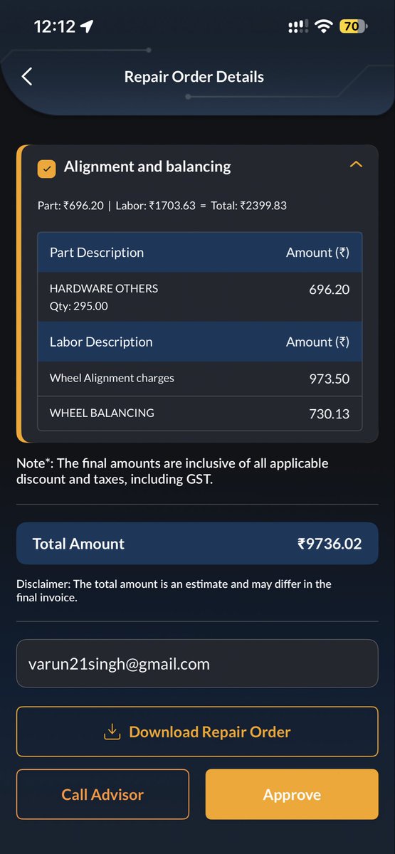 varunsingh1401's tweet photo. @anandmahindra @Mahindra_Auto @18002096006 how costly is 2nd free service and this is not approved by me, i am being threaten by the Hare Krishan  employee and forced to pay the amount. @MumbaiPolice @PMOIndia @AmitShah who will be responsible if something happen to me ? https://t.co/UsdJ8EErMc