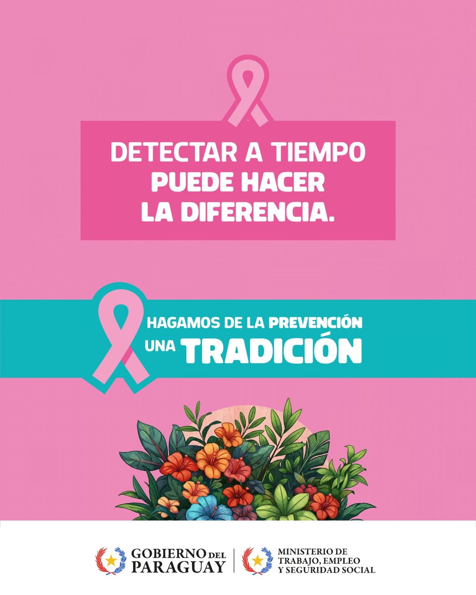 MTESS_PY's tweet photo. #OctubreRosa| ¿Sabías que a partir de los 40 años, con solo presentar tu cédula de identidad, podés realizarte una mamografía sin necesidad de orden médica?
 
Consultá los servicios disponibles: https://t.co/8okkaUhetN 

¡Hagamos de la prevención una tradición! https://t.co/OdbyoQUGEK