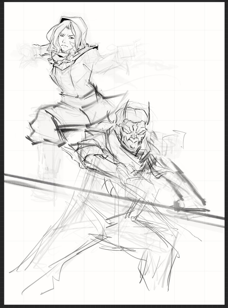 agnarwidarpa's tweet photo. And Ayesha &amp; Pitung [unused sketch] https://t.co/M5jt8Lko9Z