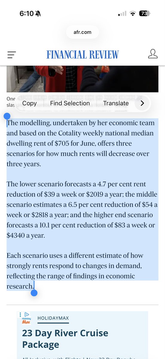 Potstirrer111's tweet photo. This is actually a proper power move by One Natiom. 

Labor made a big song and dance about tax cuts of like $400 a year in a budget and Hanson offering 10x that in reduced rents. 

This will be hard to combat and very popular in a rental crisis https://t.co/U6YK14lwIj