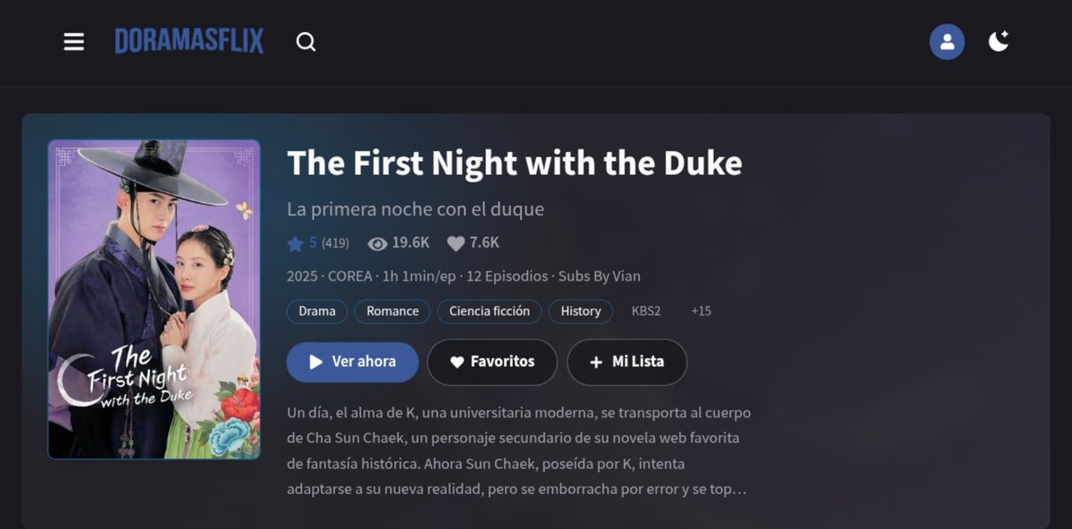 JeniArmy11's tweet photo. Primer drama recomendado del día 
10/10 
#laprimeranocheconelduque (2025)
La pueden encontrar en Viki --- Doramasia https://t.co/58iGWlUDU1
