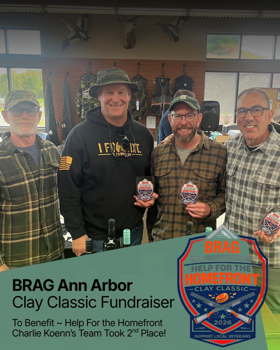 SwiComm's tweet photo. BRAG Ann Arbor Foundation hosted a premier day of camaraderie, competition, and community support at Michigan’s ultimate shooting destination: Island Lake Shooting Range. Benefit to Help for the Homefront and support our military veterans and their families. https://t.co/E3RGKfNQZJ