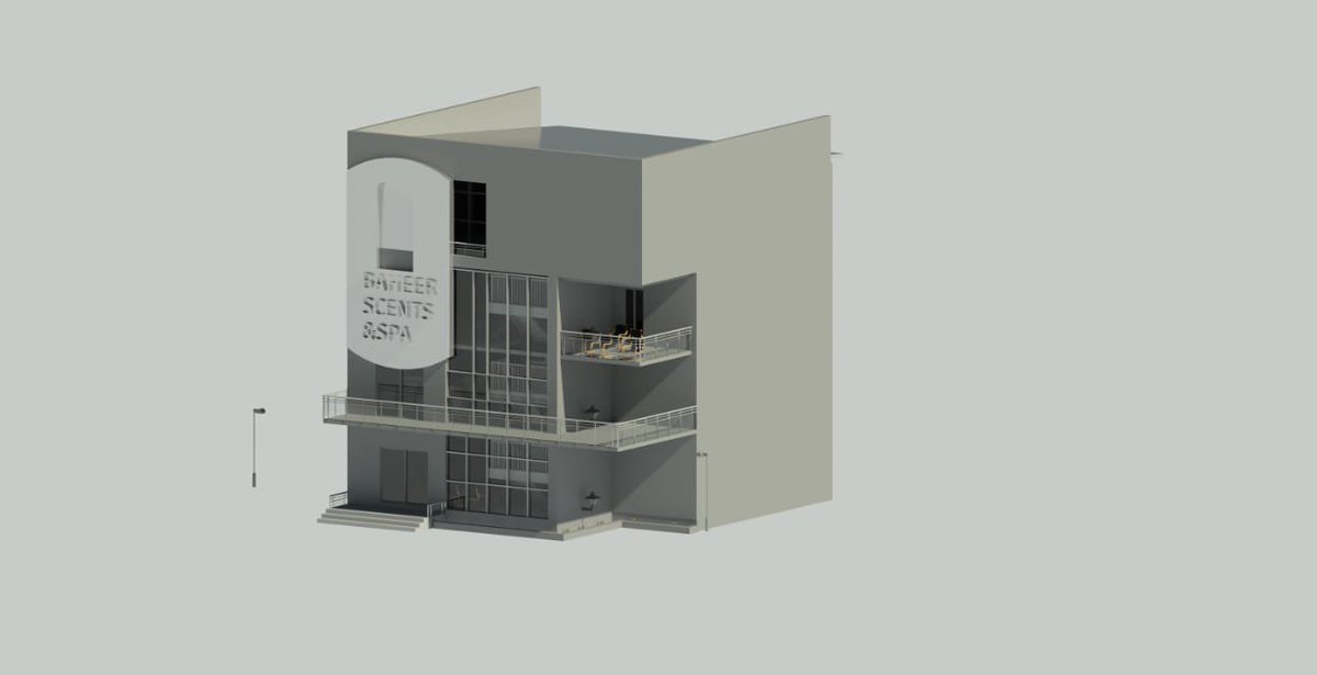 BasitMustopha's tweet photo. BAHEER SCENTS & SPA ✨

As a fragrance entrepreneur, I wanted to take Baheer Scents beyond simply selling perfumes, so I envisioned a dedicated building that brings the brand to life.

The three-storey concept combines fragrance retail spaces, a spray/testing section, a spa, Chairman and Vice Chairman offices, a CEO’s office and a Boardroom—bringing fragrance, beauty, wellness and business together in one destination.

The architectural form was inspired by the rounded profile, layered composition and soft neutral tones of a contemporary skincare product, which were abstracted into the building’s façade and overall identity.

More than a perfume store. More than a spa. It is Baheer.

Designed by Baheer Creative Space
Crafting spaces that speak