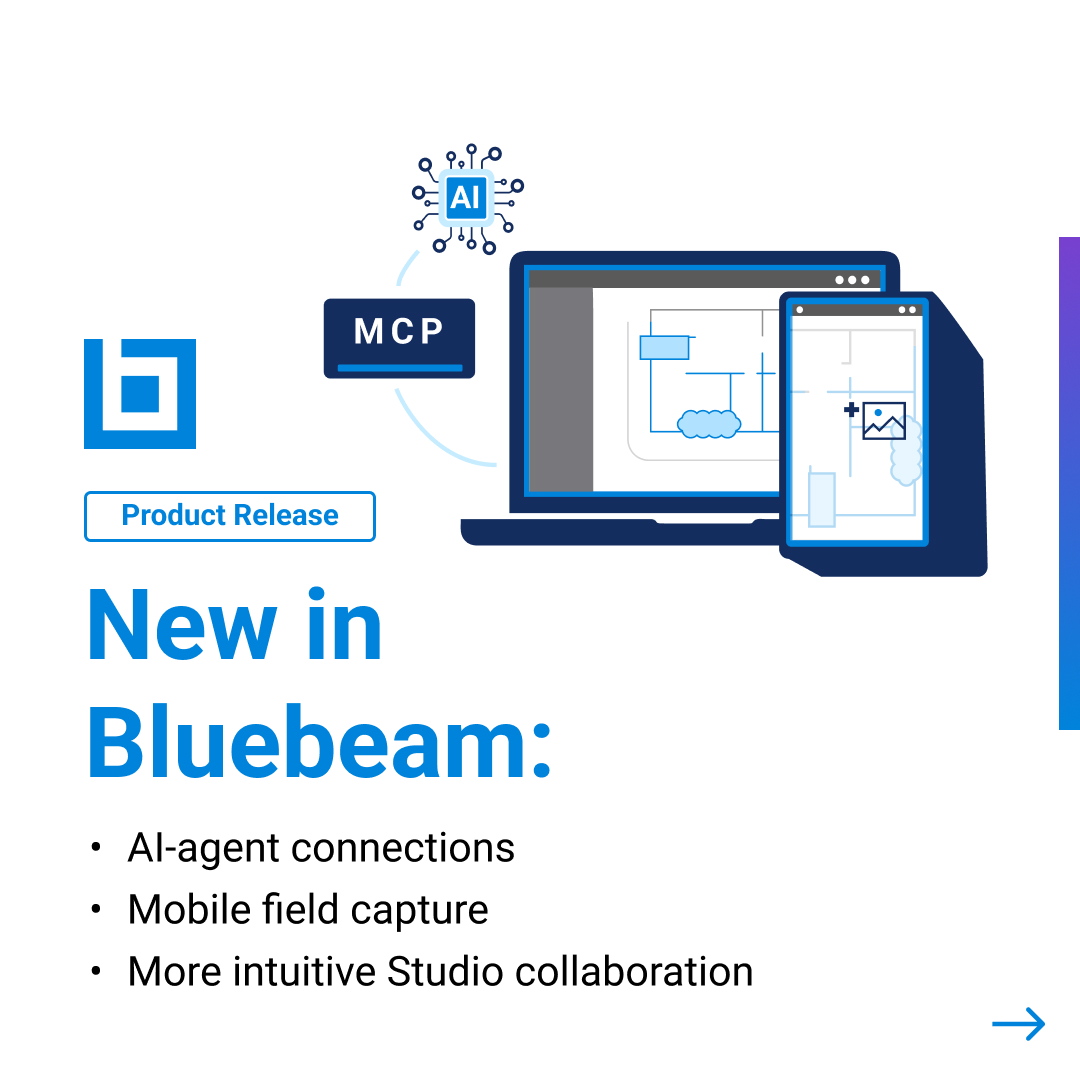Bluebeam's tweet photo. Subscribers to Bluebeam Max, our most advanced plan tier, can now connect Revu to ChatGPT Codex through MCP, in addition to any agent that supports local MCP. No new tool to learn. There’s more to see across mobile and Studio in Revu 21.11. 

https://t.co/T4u0cTEbH3 https://t.co/ogzR9PxyR7