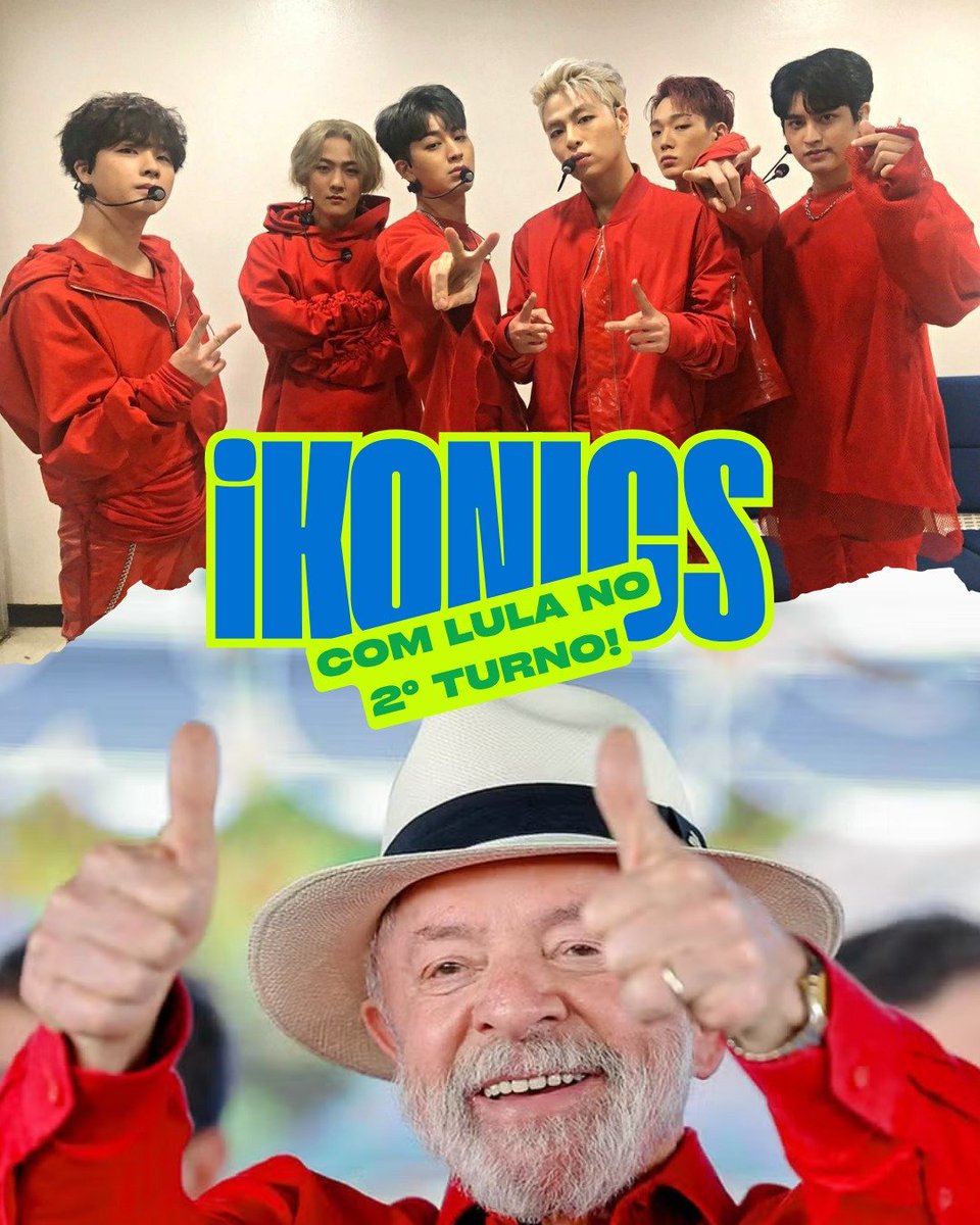 protectikonz's tweet photo. iKONICS COM LULA! ⭐

​O Brasil não se curva e segue de pé pela democracia. É hora de unir nossa força para proteger nossos direitos, a cultura e o futuro do país. 
Neste 2° turno, a nossa escolha é pelo progresso e pela soberania: é Lula (@LulaOficial).

Vote 13 no 2° turno!❤️ https://t.co/jlL4qleUgi