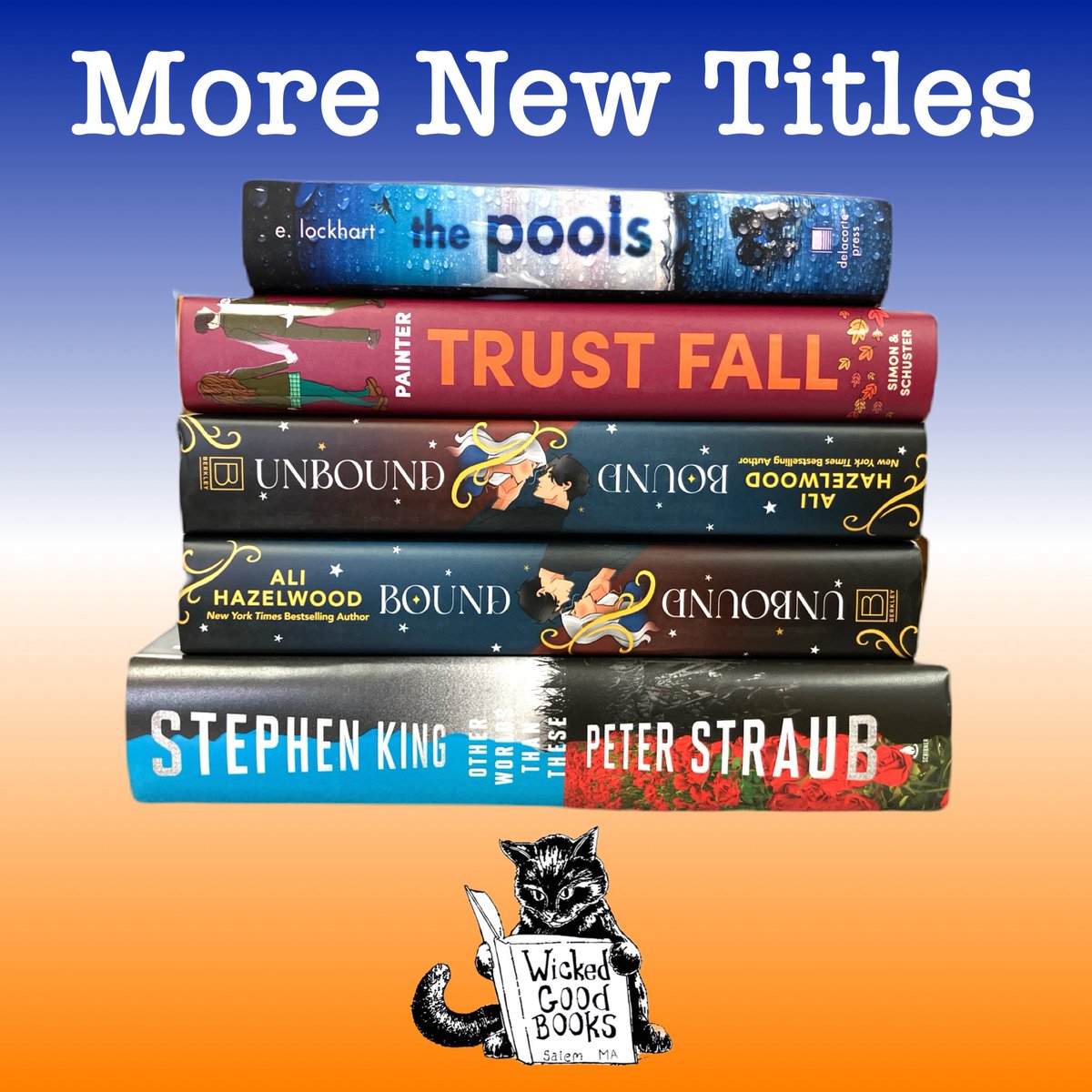WickedBooks's tweet photo. 📣 New Books just keep on dropping! #newreleasetuesday #newreleasebooks #newbooks #indiebookstore #salemma https://t.co/Bhh8n6NRGS