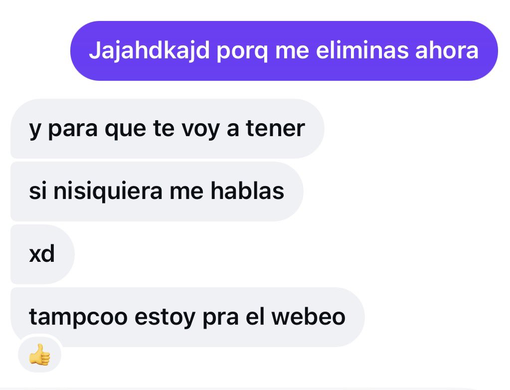 userr223628's tweet photo. No se pa q digo q quiero pololo si siempre la conversación termina así https://t.co/Gp99aR5kqs