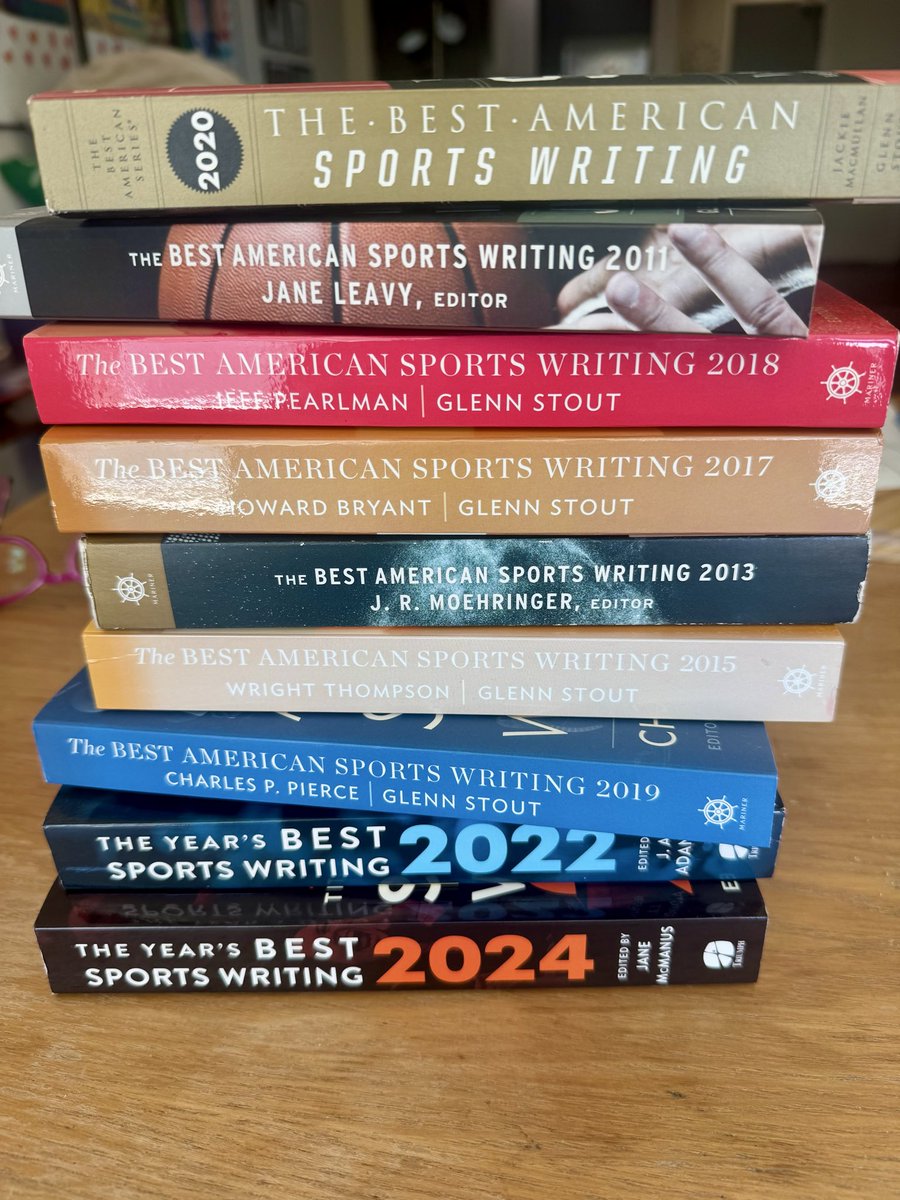 MirinFader's tweet photo. It’s pub day! Please support these amazing writers and buy wherever you buy books! @TriumphBooks 💜💜💜 This series has meant a lot to me over the years. I write a passionate essay about the need to continue sports writing. https://t.co/TCmA7wQ32G