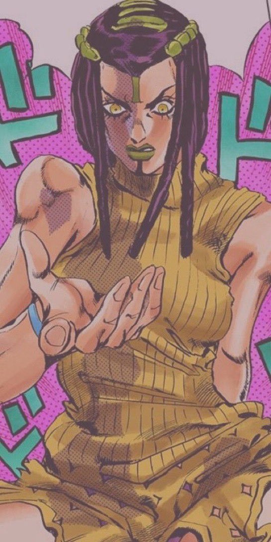 MohJoestar's tweet photo. I hate how underrated Ermes is she’s actually so fucking cool https://t.co/KNYHTrWoXE