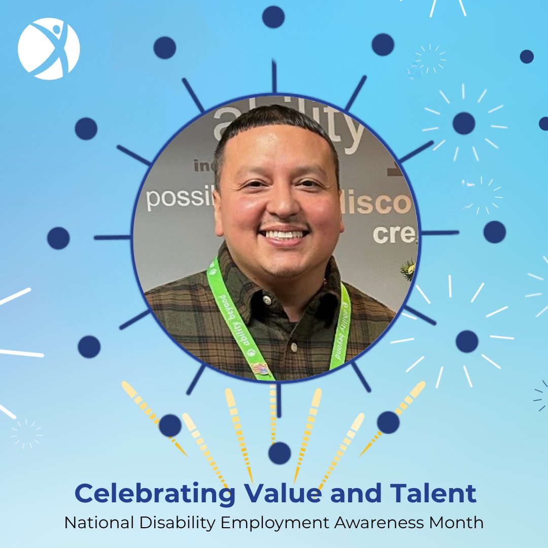 AbilityBeyond's tweet photo. 💙 #NDEAM Spotlight: Bobby Romo

Working with individuals with a primary substance use disorder, Bobby sees employment as a pathway to empowerment, purpose, and belonging.

#CelebratingValueAndTalent https://t.co/kXxz8jEm3f