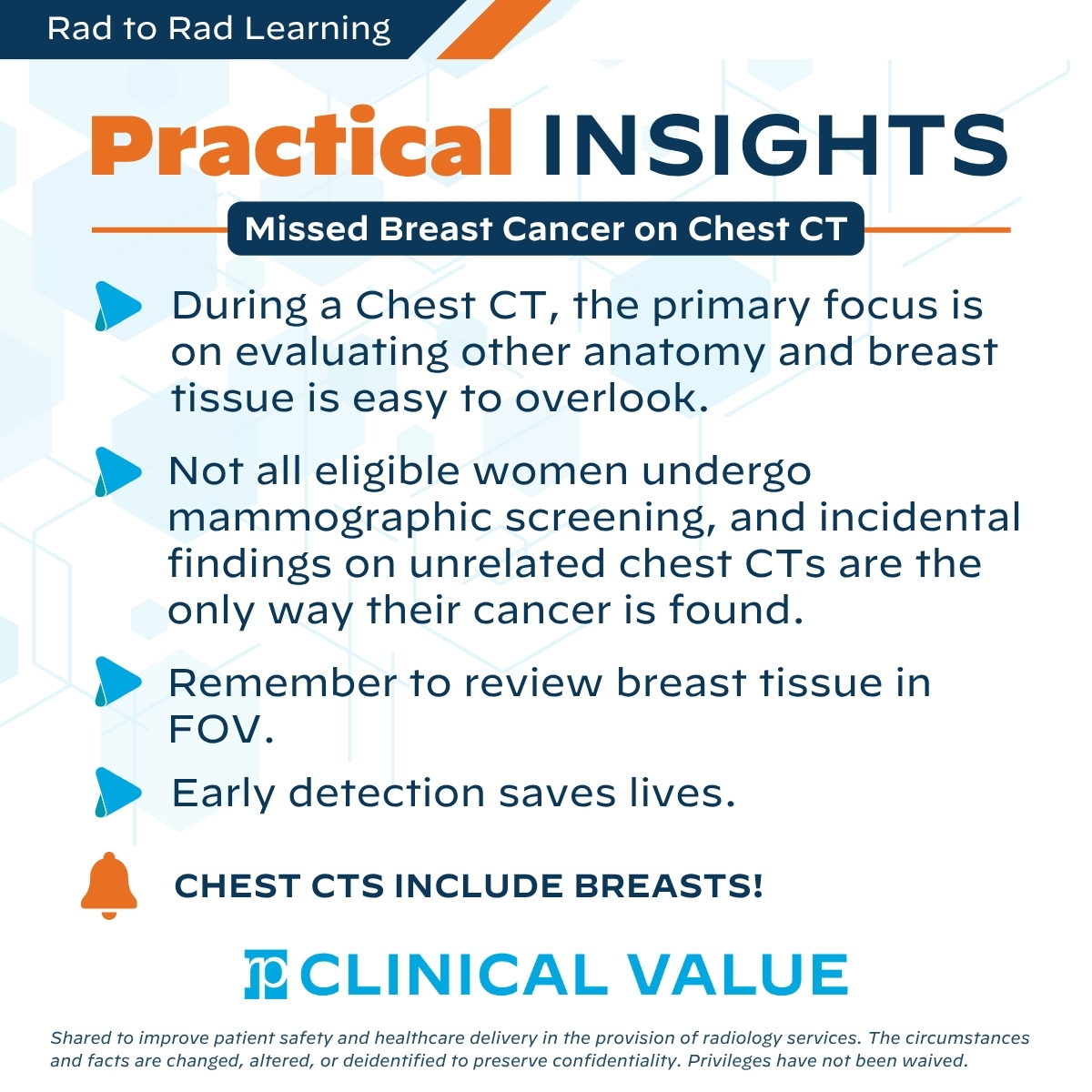 Rad_Partners's tweet photo. Throughout #BreastCancerAwarenessMonth, we’re sharing breast imaging cases from our Rad to Rad Learning series.

This week’s case highlights a breast cancer initially missed on a chest CT and the importance of including breast tissue in the search pattern.

Explore the case: https://t.co/PQwhlsbKjb
