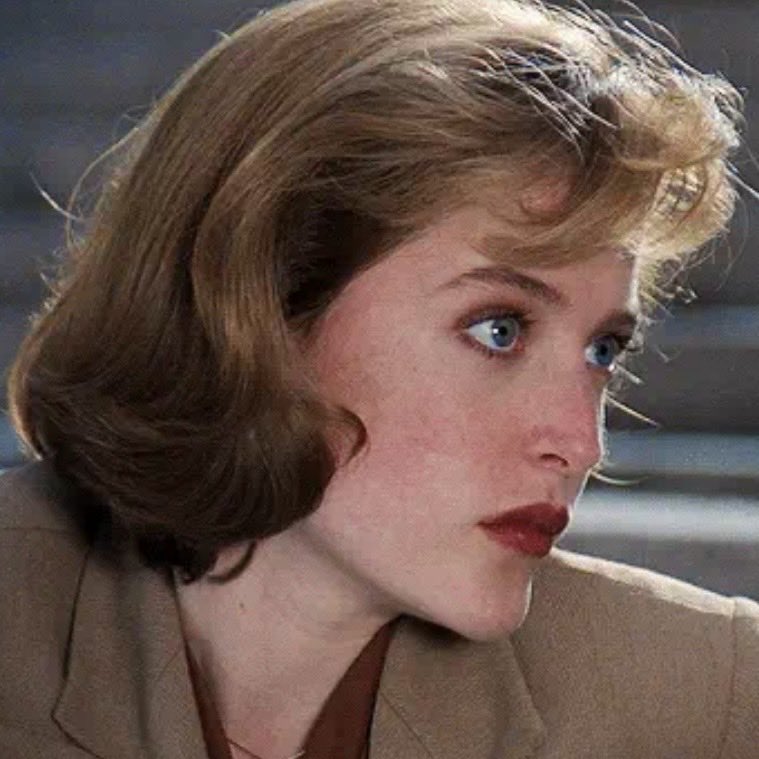 rochellentine's tweet photo. Dana Scully. That’s it, that’s the tweet. https://t.co/UxlDoTrt4m