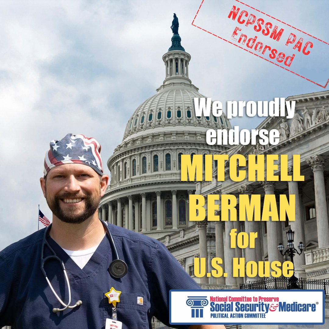 NCPSSM's tweet photo. Emergency nurse Mitchell Berman has the experience and perspective that Washington needs. In Congress, he will fight to protect Wisconsin’s health care and reverse the cuts devastating rural hospitals. @MBermanWI #congress #Wisconsin #healthcare #elections https://t.co/kfI3DetdFE