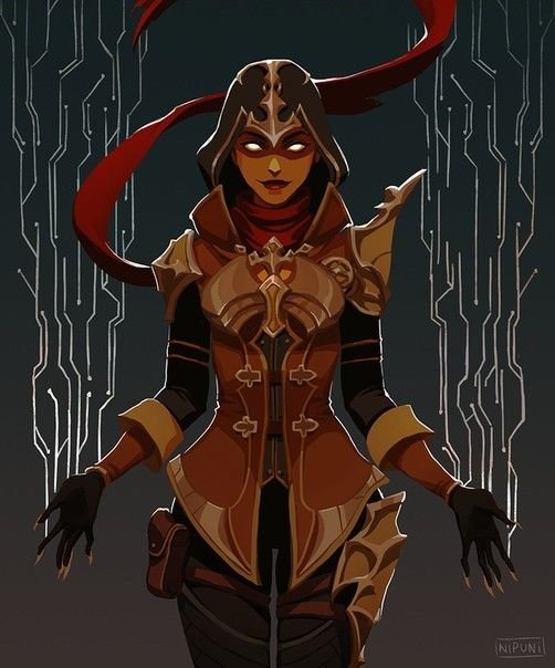 WhiteHatShadow's tweet photo. A yellow aura would slowly cover Freija, as the Demon Hunter suddenly appeared.

"Hola Chica~!" https://t.co/S7pvswgGg2
