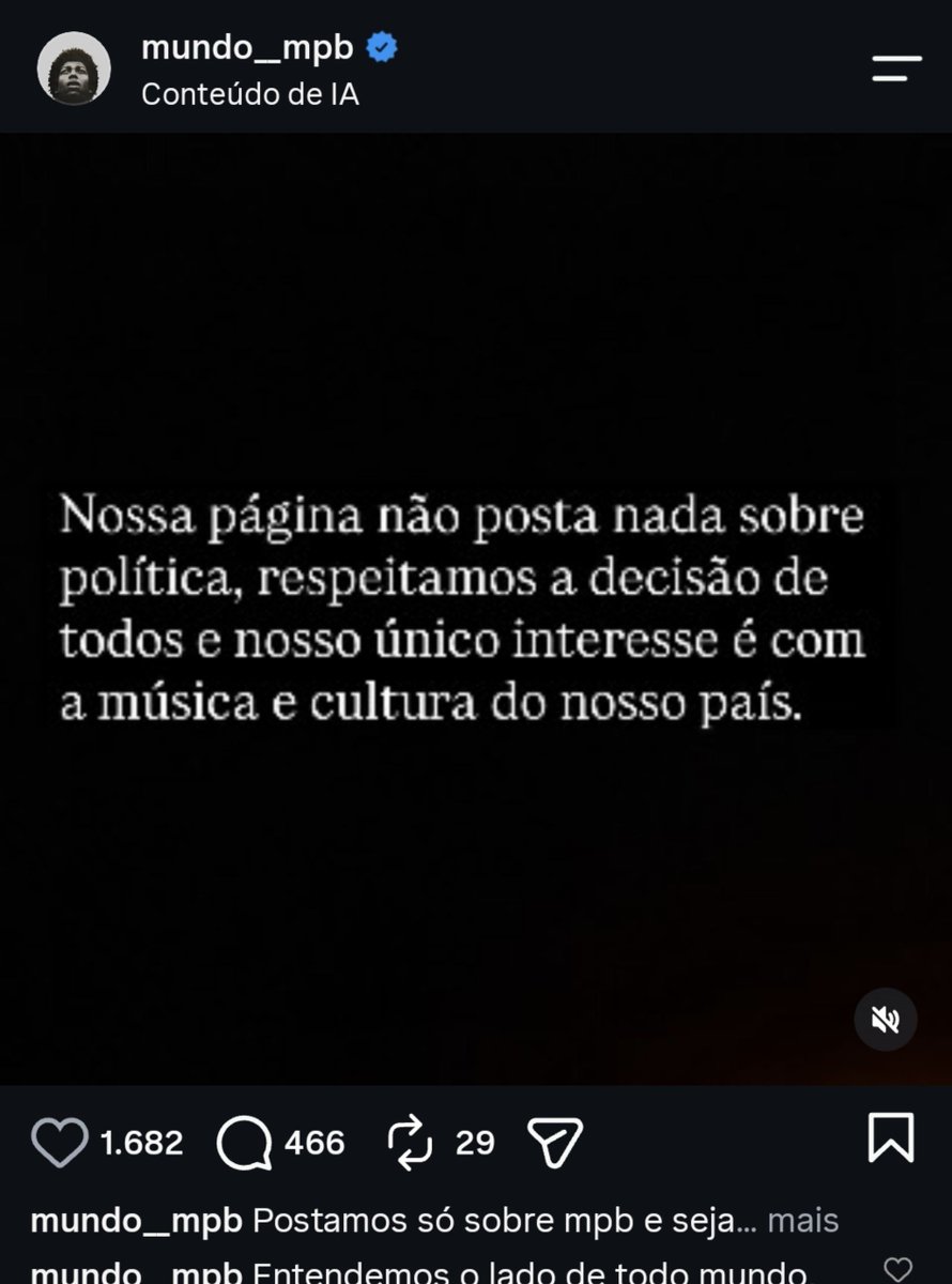 VivitorArt's tweet photo. Isso aqui e bizarro ta? Uma página de mpb ser neutra num momento como esse é nojento mpb É POLÍTICA
Essa página é uma vergonha https://t.co/ZfkA4K0iwL