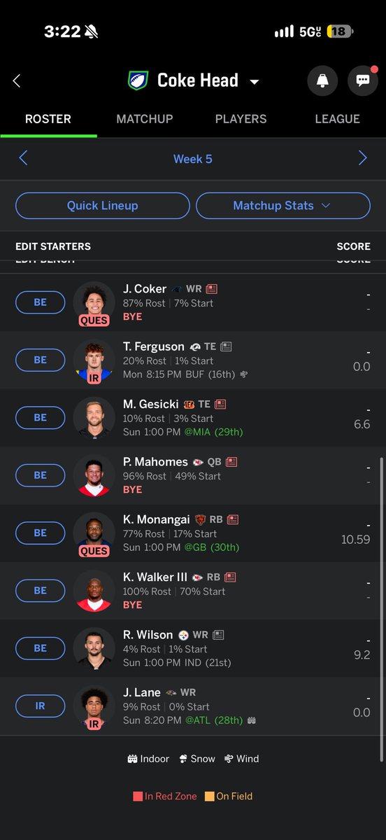 DefNotErnesto's tweet photo. @SleeperNFL Most points scored in the league with 665 https://t.co/rB5M16yCw2