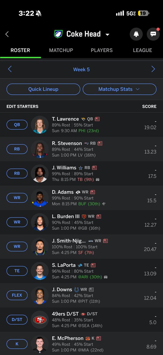 DefNotErnesto's tweet photo. @SleeperNFL Most points scored in the league with 665 https://t.co/rB5M16yCw2