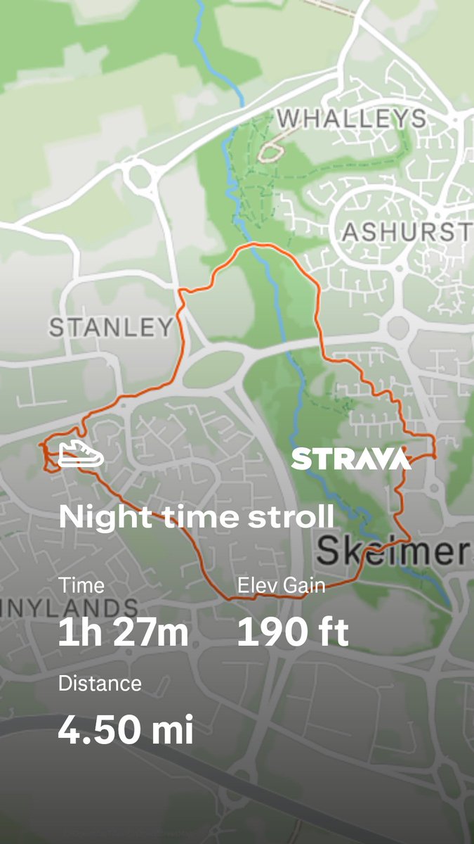 bloomfield44's tweet photo. Check out my walk on Strava: https://t.co/E7ex39ujrc only 38.5 miles to go to reach my 60 mile target https://t.co/gsfkasuhuY