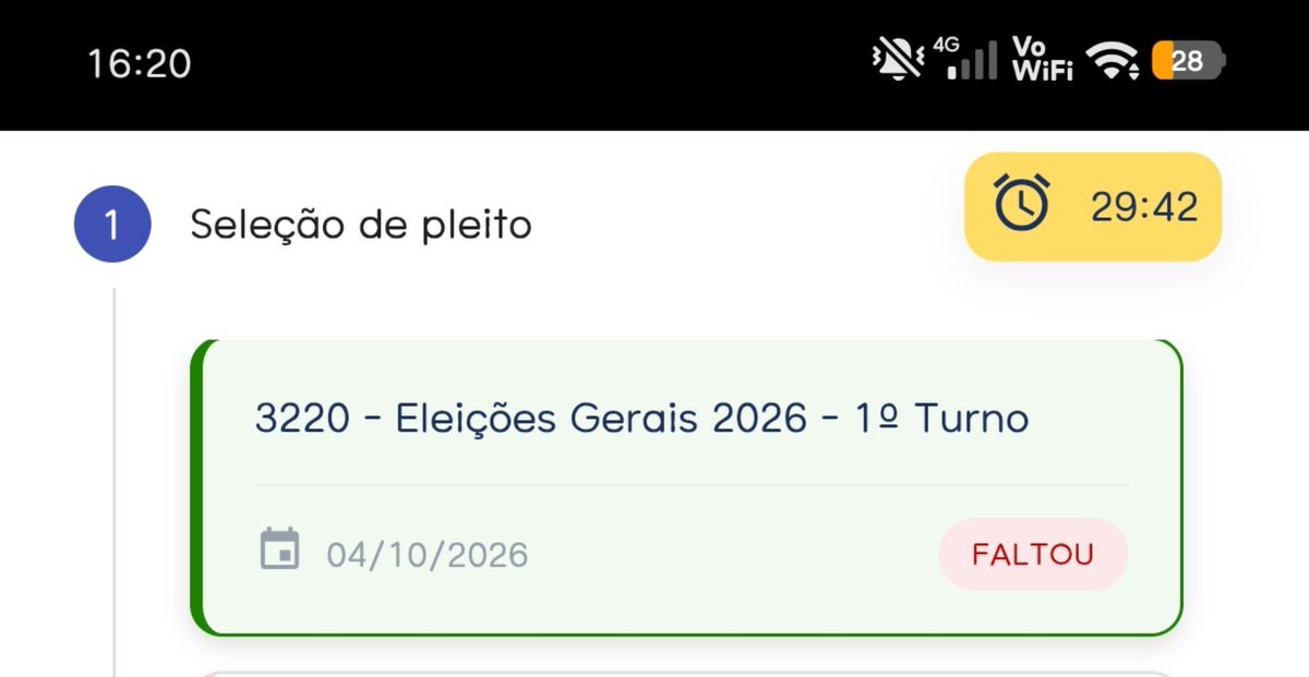 nacaomarvell's tweet photo. Achei que era mentira, mas realmente não é. Sai do trabalho e fui direto votar na escola perto de casa e agora consta como FALTA.

Ou isso é erro do site (porém duvido pelo número imenso de pessoas com a mesma ocorrência) ou estão adulterando dados para favorecer alguém rsrs https://t.co/fXy12BjGuQ