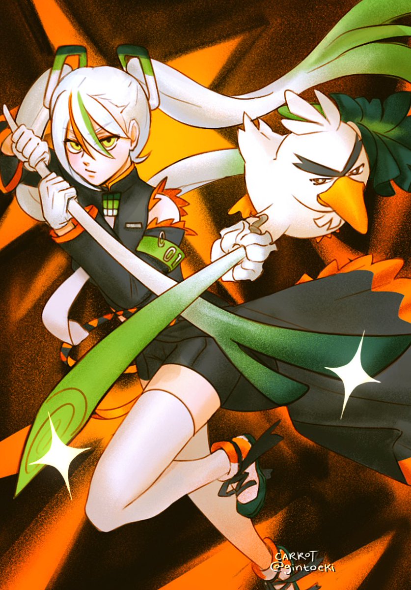 gintoeki's tweet photo. Full artwork I drew for the Miku stamp rally I did this weekend! 🤍💚🧡 https://t.co/8wTDY82qmU