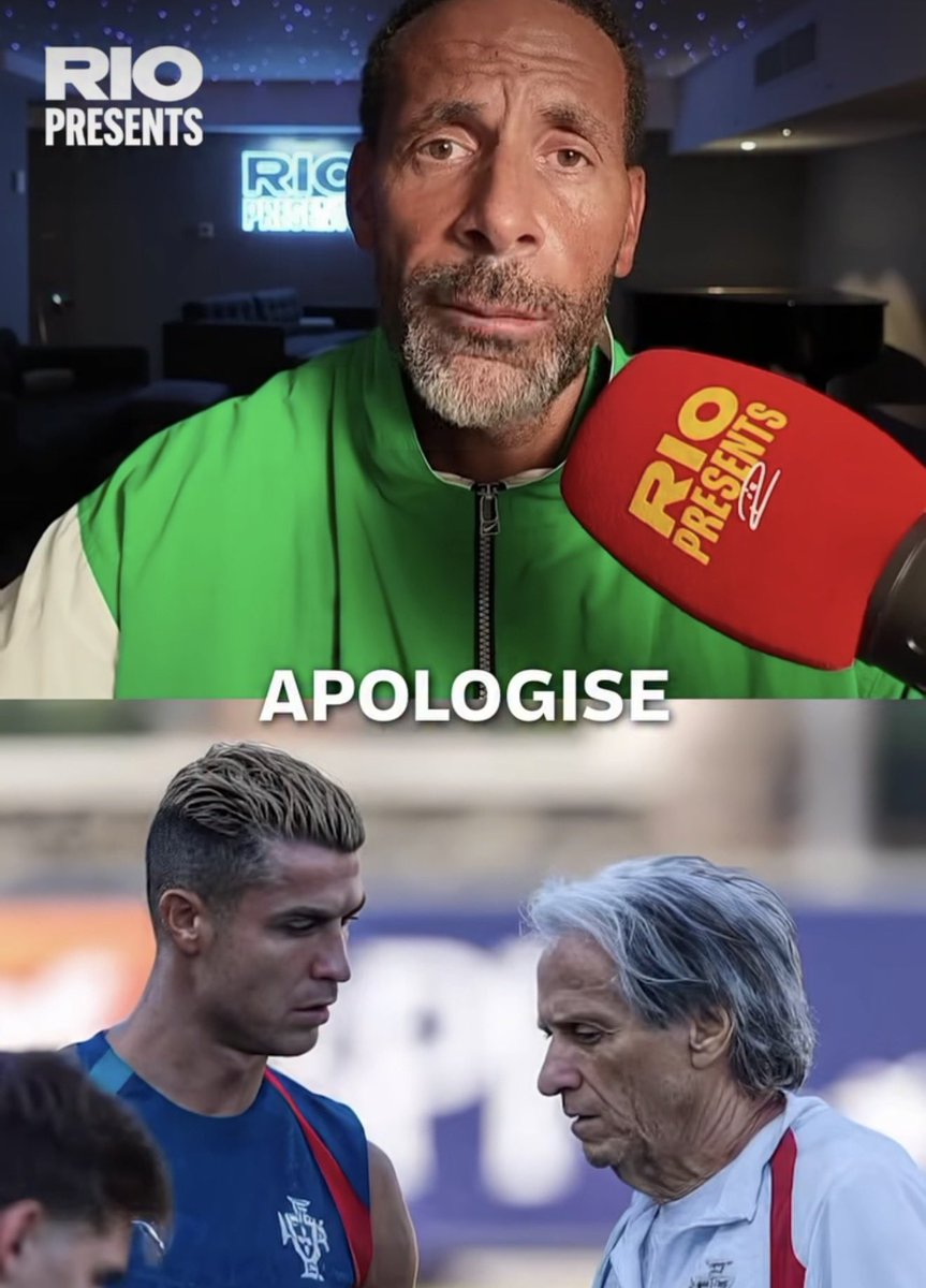 VictorChuksJr1's tweet photo. 🚨Ferdinand: Portugal coach must apologize or face dismissal

Rio Ferdinand has again taken to social media to comment on the dispute between Cristiano Ronaldo and the Portugal coach, stating bluntly that the coach must apologize to Ronaldo or risk being sacked.
￼
Ferdinand said, "The coach has to come out and apologize... otherwise, he's eventually going to get sacked. He has to say publicly, 'Listen, I got this situation wrong.'" This comes despite the coach explicitly stating at a press conference following the team's victory over Norway at the Estádio do Dragão that he did not need to apologize to anyone.
Ferdinand compared the situation to that of Roberto Martinez: "All of this could have been avoided with good communication. I said the same thing during the World Cup when Roberto Martinez was in charge, and I hold the same opinion about this coach now. They have to sit down and talk to Ronaldo, tell him, 'This is what I want to do. If you don't want to be involved, let me know, but this is how things will go.'" Ferdinand believes the Al-Nassr player will make a return to the squad.
Ferdinand posted on social media: "Ronaldo's future with Portugal needs to be addressed! Poor team communication, lack of respect. Losing fans every day!"
Ferdinand concluded: "He still has a role to play, I believe that. The question is whether he's starting, coming off the bench as a super-sub, or starting some games and coming off the bench in others. That's the conversation that needs to happen, and then just stick to what was agreed. These coaches are paid to manage the team, but also to manage the players."