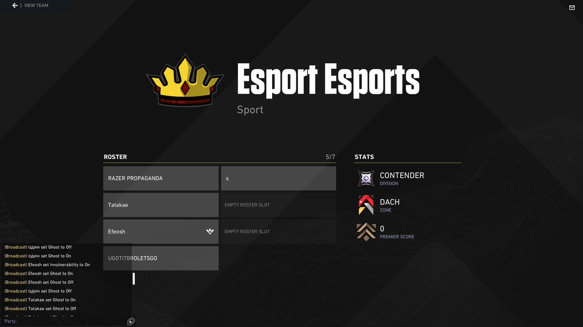 ZostriVAL's tweet photo. #VAL #VALORANT #scrim
disappointing display from this team, spamming ghost in pre round to hide the fact their vyse turned on invulnerability, and continued to trash talk after we found out... @efeosh https://t.co/iKOpfHZ4la