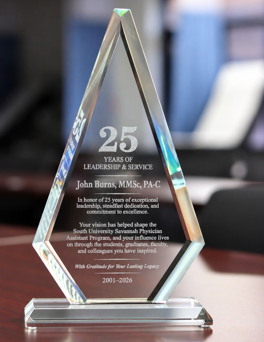 SouthU's tweet photo. 👏 Please join us in celebrating John Burns, MMSc, PA-C, Program Director of the South University, Savannah Physician Assistant Program, on 25 remarkable years with South University!

Read more about John's time with us as #SouthUFaculty 👉 https://t.co/4bUQPMUg9N https://t.co/BY2HP0GwXW