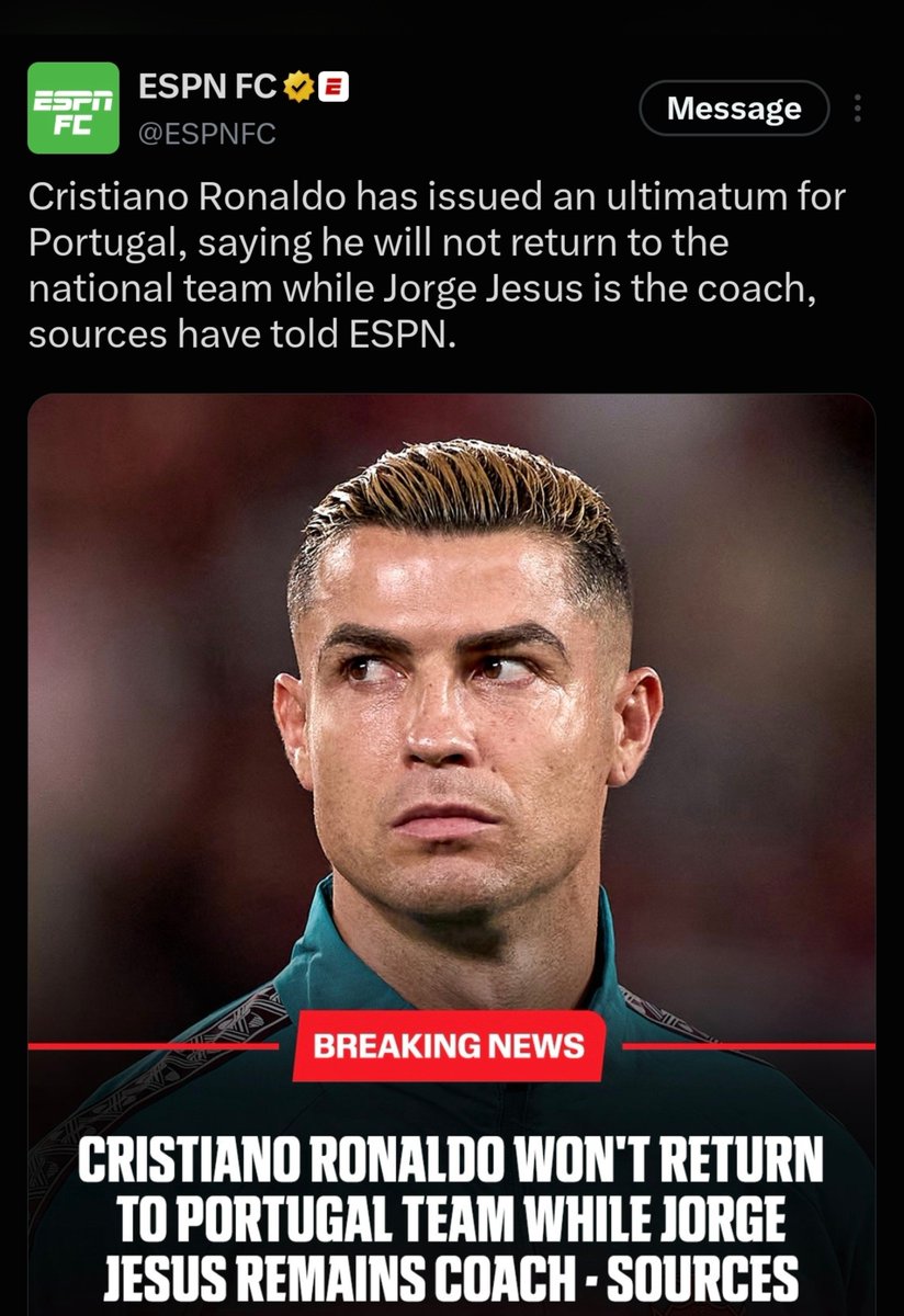 skyeepl's tweet photo. What Cristiano said vs What ESPN published https://t.co/gnsHWQJrnK