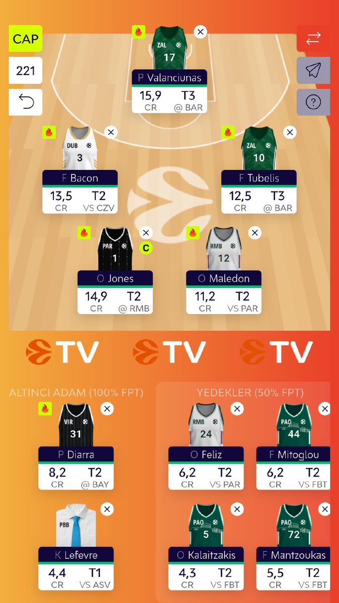 ataondert's tweet photo. @Vuk_ELF It looks like I'm going to go with the high ceiling option what do you think about the captain for the t2 and t3 and squad mate? https://t.co/UTYX4fglBz