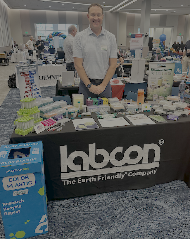 labcon's tweet photo. Labcon was at EMORY University in Atlanta showing our Earth Friendly® products with ACT® eco labels and our new EVOLVE™ circular resin pipette tips this week. It was so nice to see and chat with those that stopped by this event hosted by our partner VWR. #labcon @VWR https://t.co/l8F7xN60be