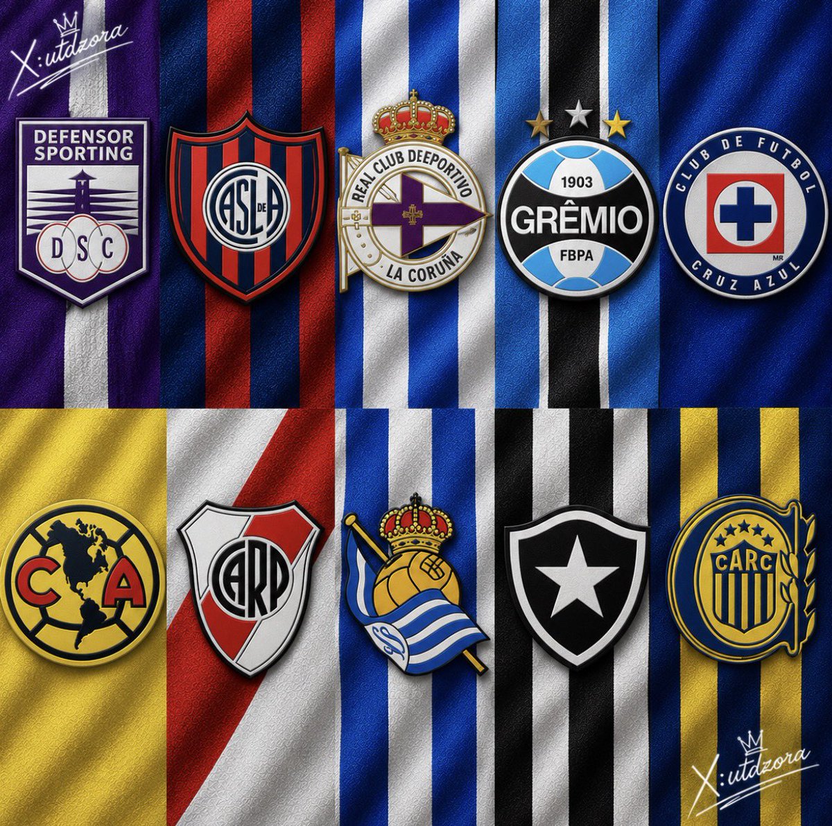 utdzora's tweet photo. NO ONE IS GETTING THIS 🤯

Name ONE player who played for ALL TEN (10) of these clubs. 👀

Level: ABSOLUTELY IMPOSSIBLE 😱💀 https://t.co/sxtqM9BgGi