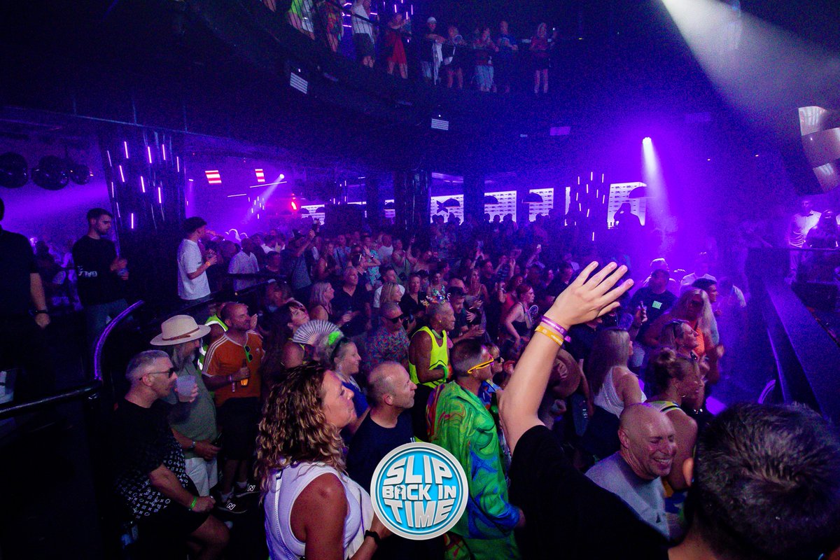 SlipBackInTime's tweet photo. Come &amp; re-live those magical moments with us, feel that energy again, surround yourself with like-minded souls, let go, and dance your socks off everyday! Everybody is welcome to a Slip Back In Time party! 

#SBIT27 #SlipBackInTime #OldSkoolIbiza https://t.co/WVLups3SHV
